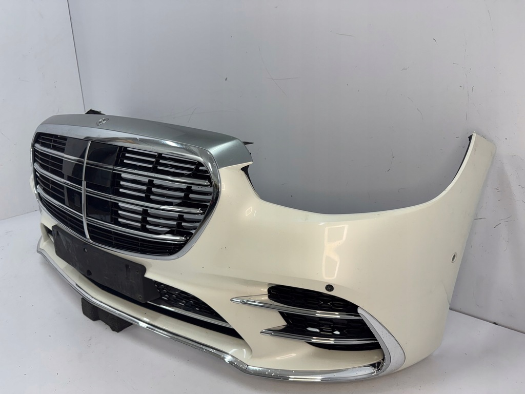 фото №6, Бампер передний mercedes s klasa w223 amg белый перламутр
