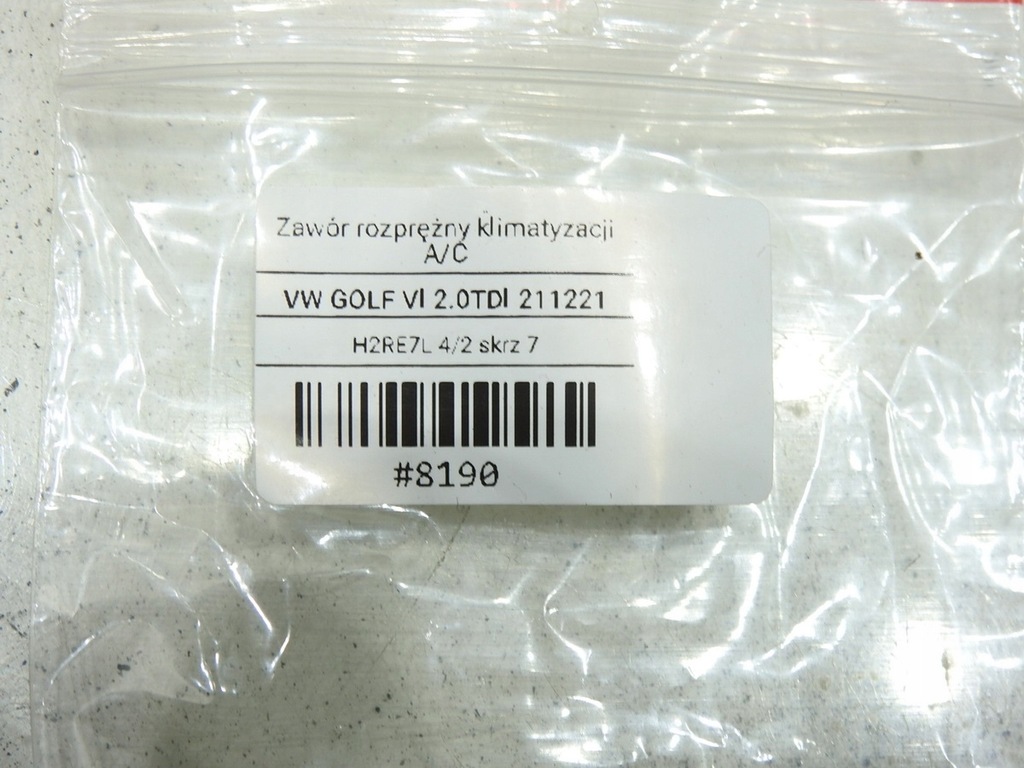 фото №8, Клапан розширювальний кондиціонера vw golf vi 2.0 tdi