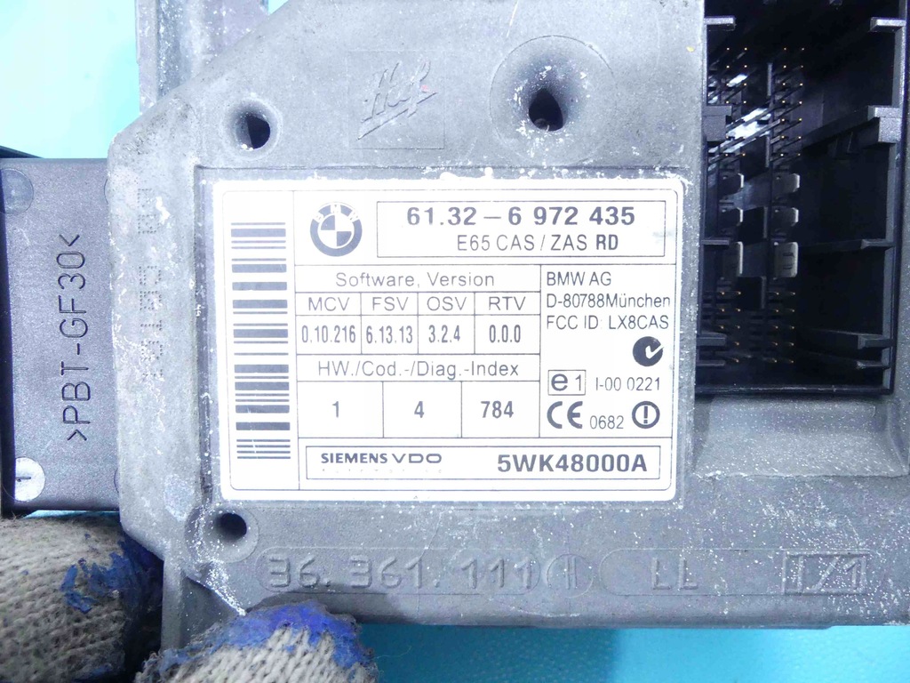 фото №10, Замок зажигания бортовой компьютер блок управления bmw 7 e65 e66 4.8