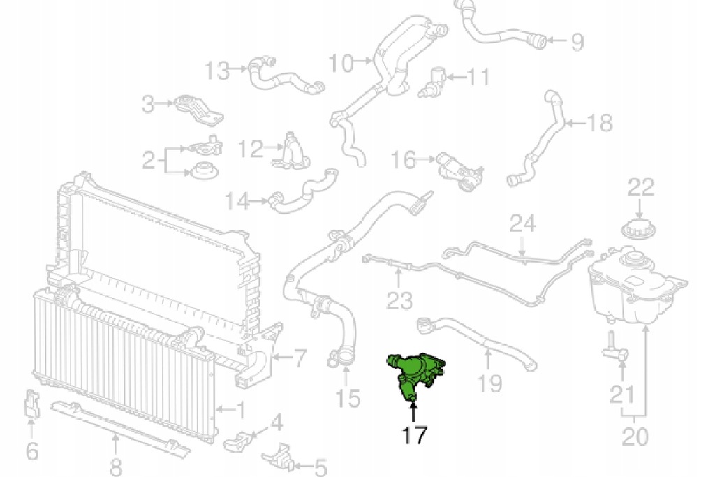 фото №8, Jaguar f-pace x761 корпус термостата nowa оригінальна jde40345