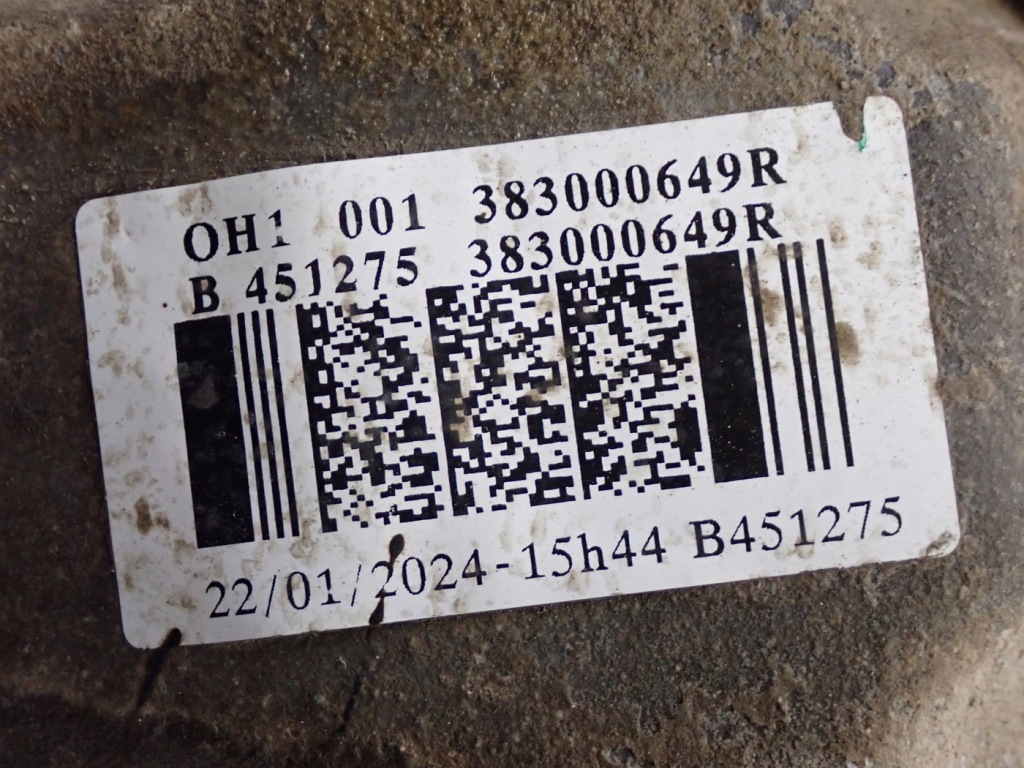 Мост дифференциал дифференциал задний 383000649r dacia duster 2 1.5 blue dci 24r с Разборки