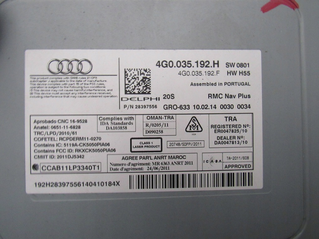 фото №7, Радио audi a6 c7 4g0035192h