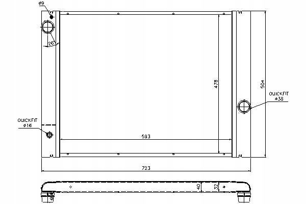 фото №12, Nissens 60763 радіатор двигуна