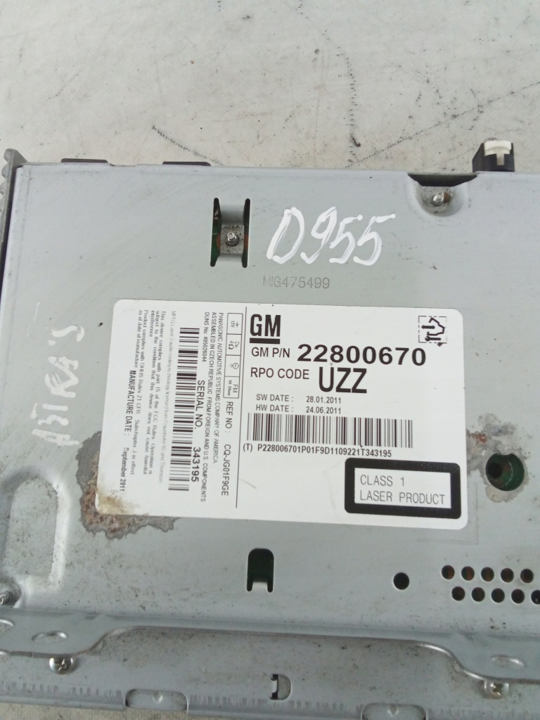 фото №2, D955 радио opel astra j 22800670