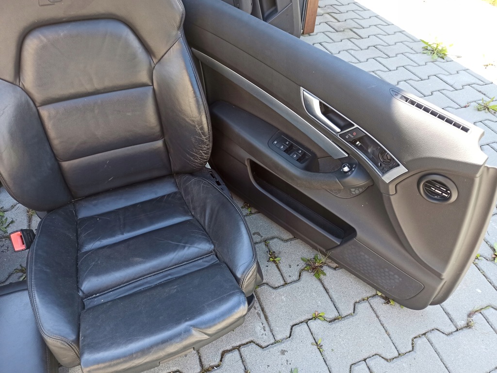 фото №9, Audi a6 c6 06-12 kombi сиденья заднее сиденье кожа s-line kpl подогрев ambiente europ