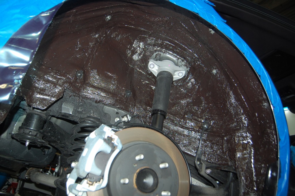 фото №16, Шумоізоляція підкрилок w автомобіль noise liquidator маса ущільнювальна автомобіля