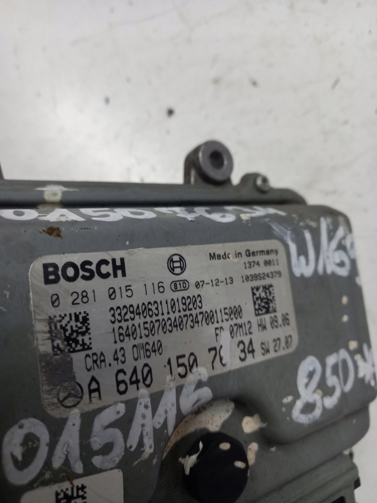 фото №5, Блок керування бортовий комп'ютер двигуна w169 0281015116