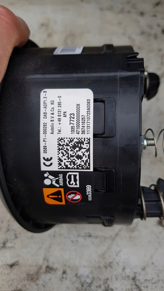 фото №11, Консоль подушки безпеки opel adam