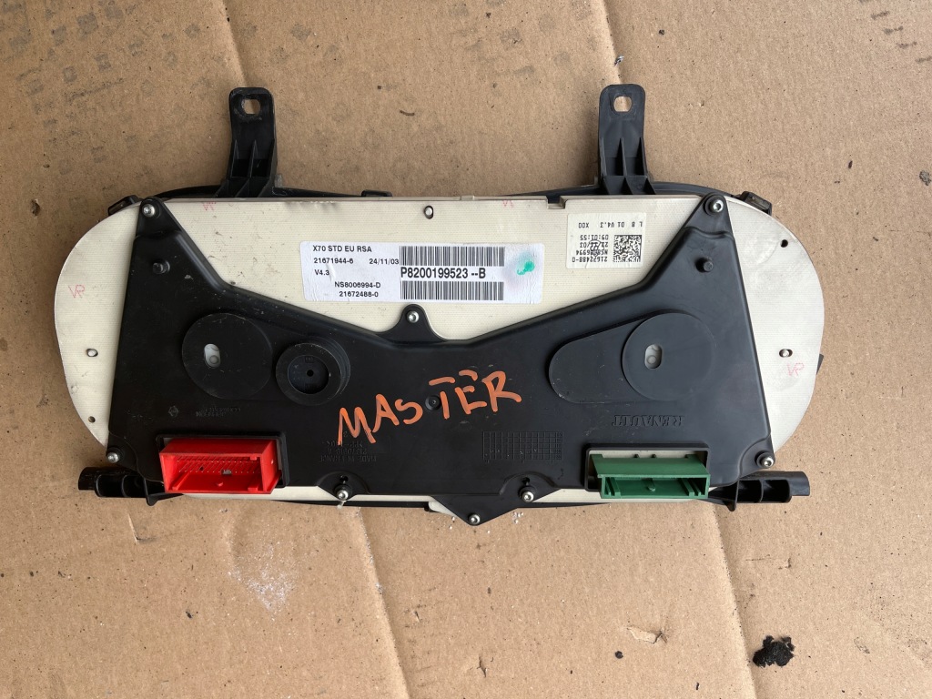 фото №2, Счетчик приборная панель renault master ii 2003-2010 p8200199523-b