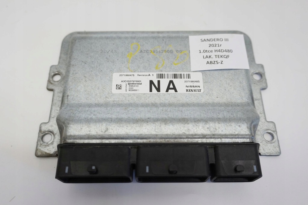 фото №1, Блок управления dacia sandero iii 1.0tce 237106047s