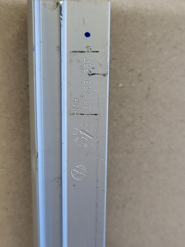 фото №6, Молдинг накладка рейки сидіння заднього vw t5 multivan 7e5 оригінальний номер