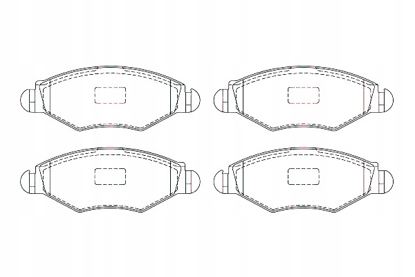 фото №1, Breck тормозные колодки тормозные peugeot 206 sw 1.4 2e/k