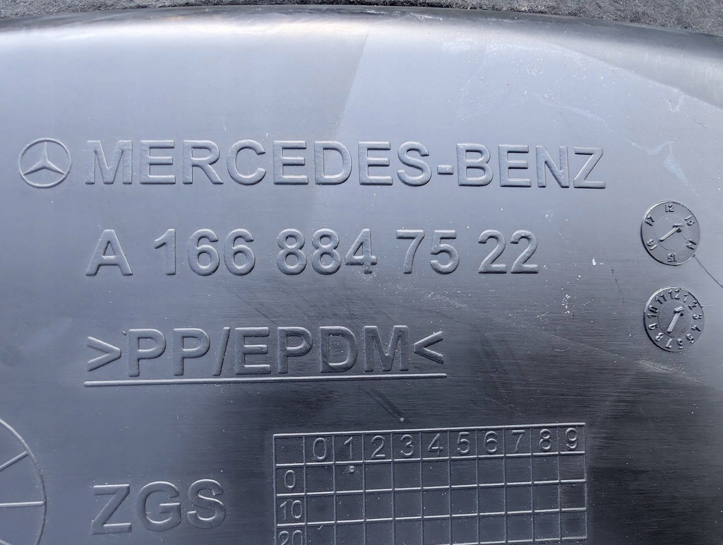 фото №8, Подкрылок задние задняя правое mercedes gl ml w166 x166 a1668847522 nowe оригинал