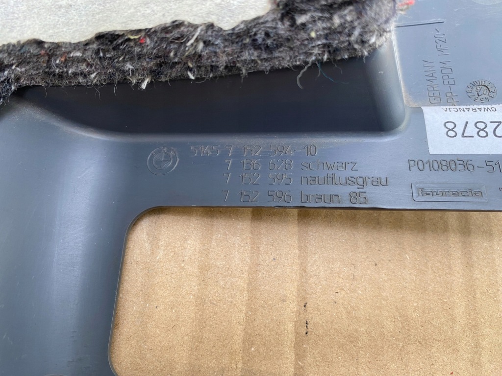 фото №9, Защита nad ноги bmw e81 e82 e87 водителя корпус pod колонка серая