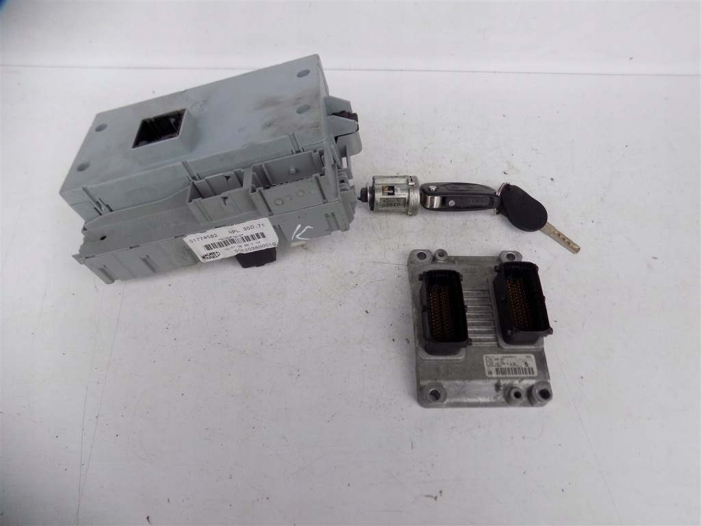 фото №1, Бортовий комп'ютер набір fiat idea 1.4 16v 0261208207