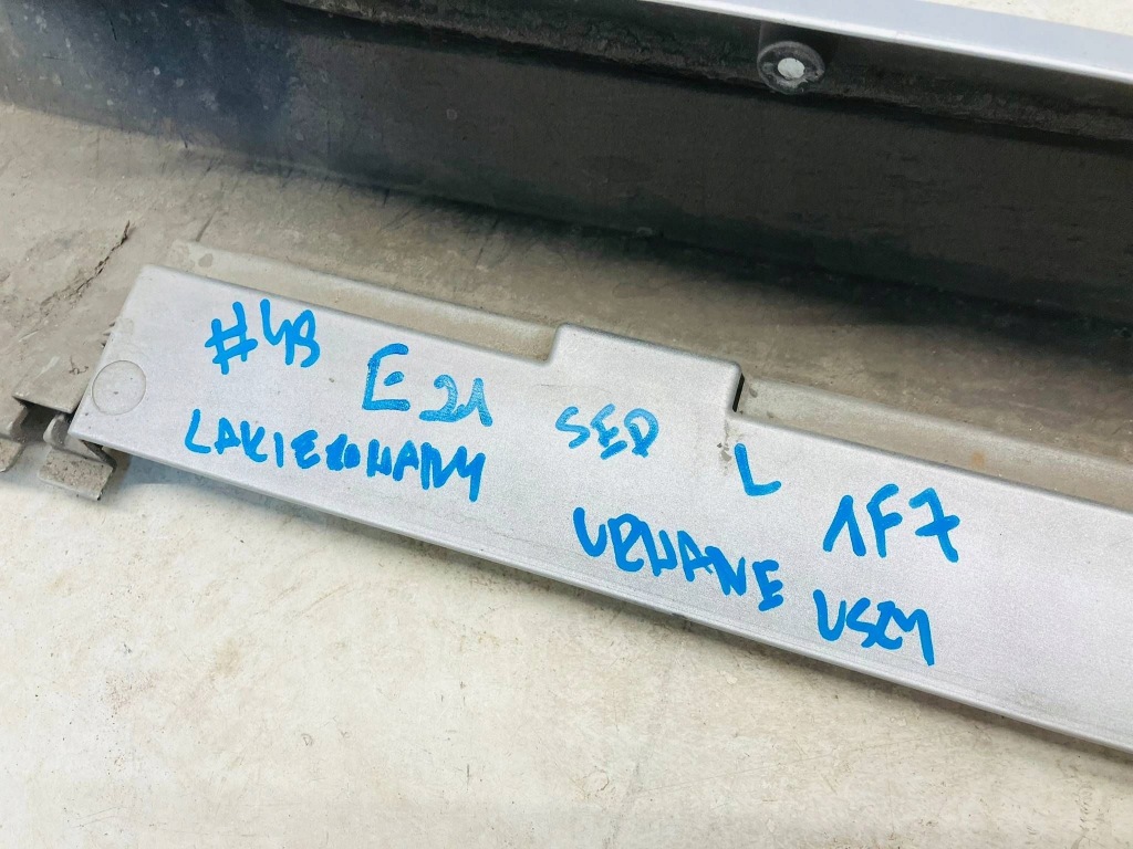 #49 corolla e21 седан захист  накладка зовнішня порога  ліва 1f7 urwane вушка Зі Шроту