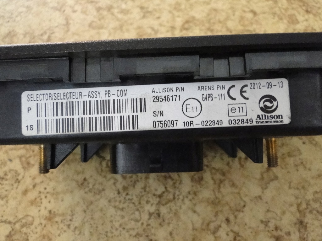 фото №8, Вибірник блок керування коробки передач allison