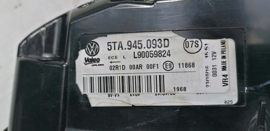 фото №12, Vw touran 5ta лампа лівий задня 5ta945093d 15r-