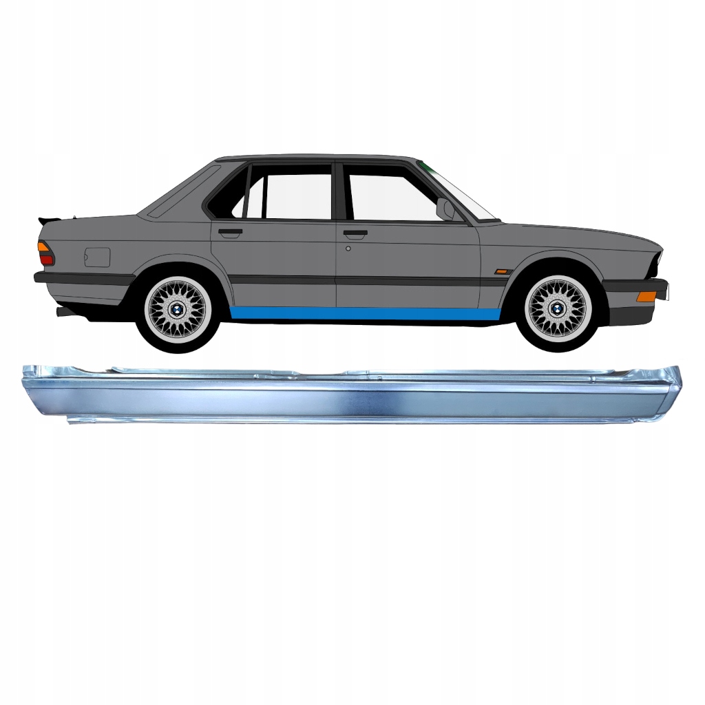 Купить Полный порог к bmw 5 e28 1981-1987 / правый