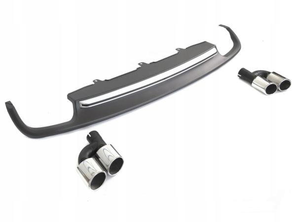 фото №1, Диффузор do audi a6 c7 11-14 silver sport s style