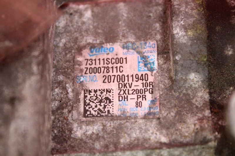 фото №6, Компрессор насос кондиционера 73111sc001 subaru forester 3 iii 2.0 d 147 km