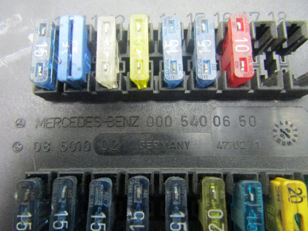 фото №11, Mercedes vito w638 98r 2.3 td 98r модуль коробка предохранителей 0005400650