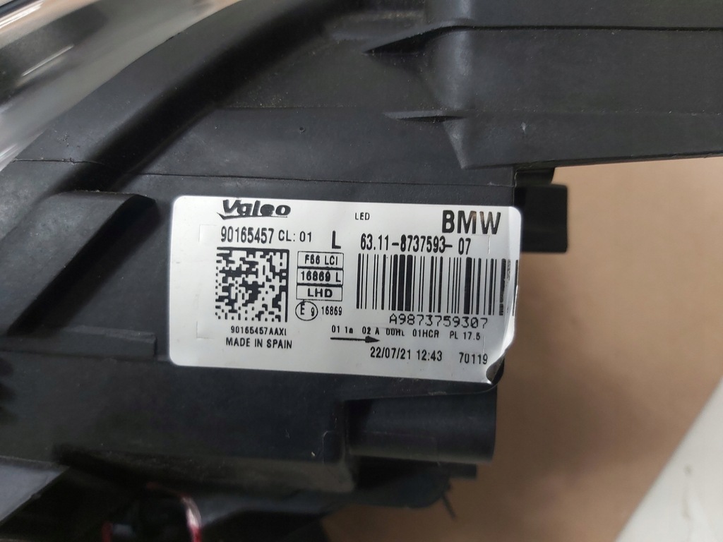 фото №11, Лампа перед передняя левая mini f56 lift lci 8737593-07