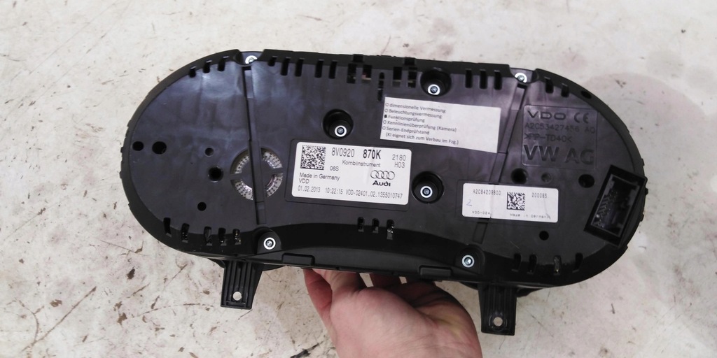 фото №7, Audi a3 8v tdi счетчик приборная панель 8v0920870k