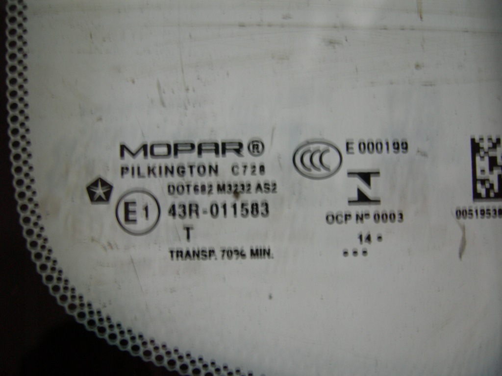 фото №3, Стекло кузовная правая задняя jeep renegade 2014