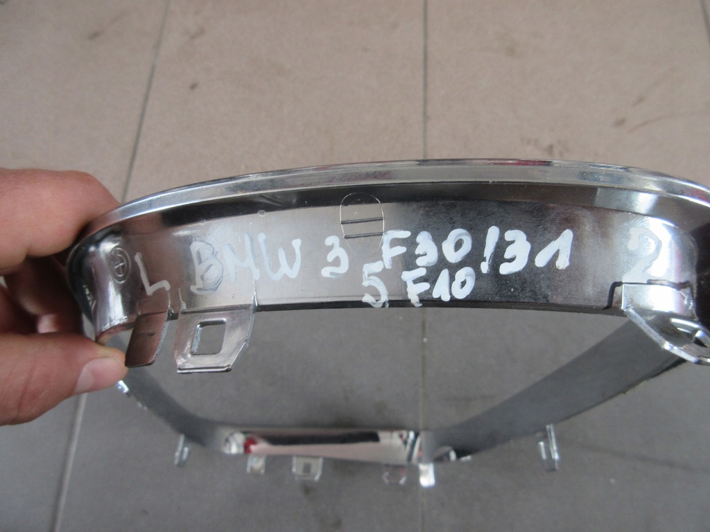 фото №8, Решітка радіатора решітка радіатора рамка декоративна ліва хром bmw 3 5 f10 f30 f31