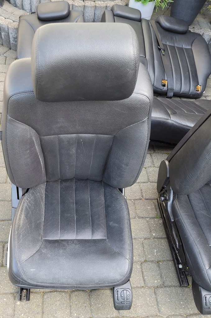 фото №9, Mercedes ml w164 сидіння лівий праве вентильовані пам'ять заднє сидіння комплект