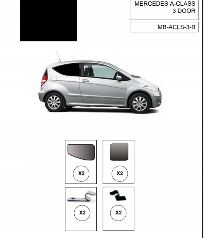 фото №15, Шторки захист mercedes a klasa w169 3d захист шторка сонцезахисні