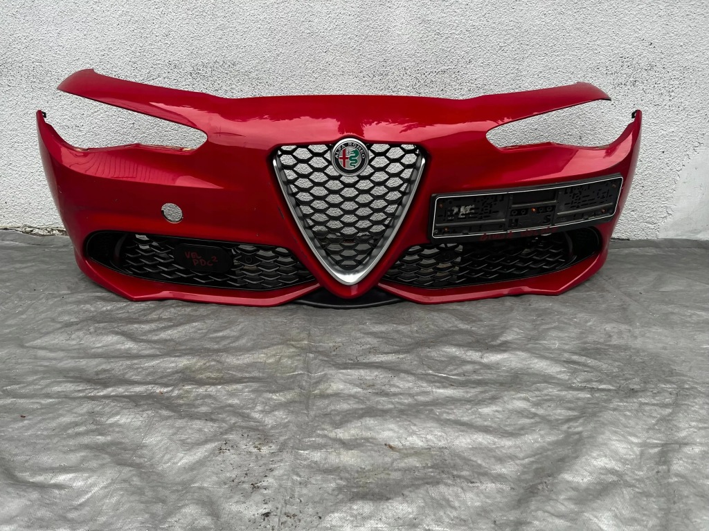 фото №1, Alfa romeo giulia veloce lift бампер передний kompletny pdc