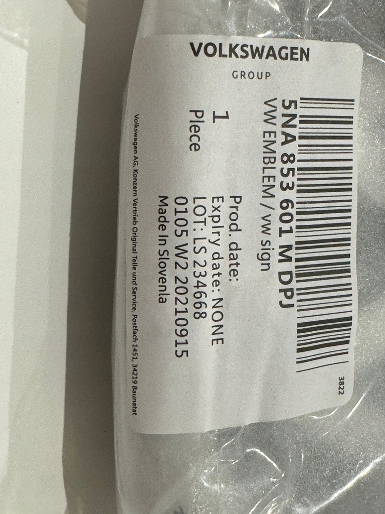 фото №4, Vw tiguan 2 lift значок емблема новий 5na853601m радар