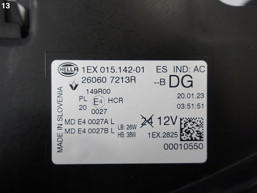 Renault megane v 5 e-tech electric 22- фара full led pure vision ліва європа Недорого