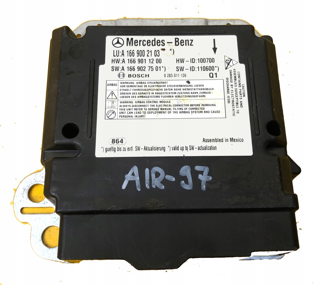 фото №1, Датчик подушка безпеки mercedes w166 a1669002103