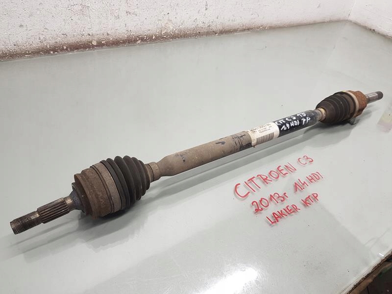 фото №3, Приводной вал правая citroen c3 ii 1.4 hdi 9801388780