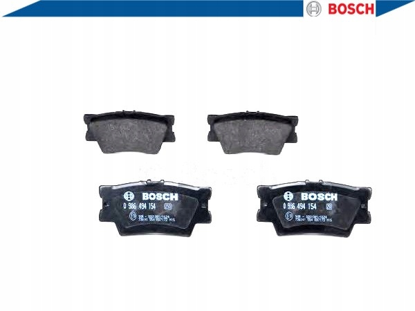 фото №5, Bosch 986 494 154 набір гальмівних колодок гальмівних, гальма дискові