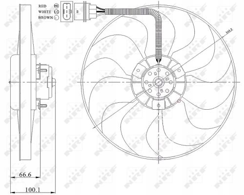 фото №1, Nrf вентилятор радиатора audi a3 8l tt 8n 47204