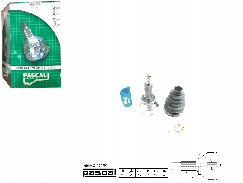 фото №1, Шарнір привідний зовнішній infiniti fx nissan juk