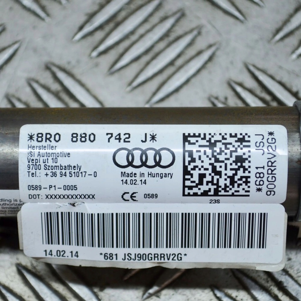 фото №5, Audi q5 sq5 2014 правая сторона шторка безопасности подушка безопасности