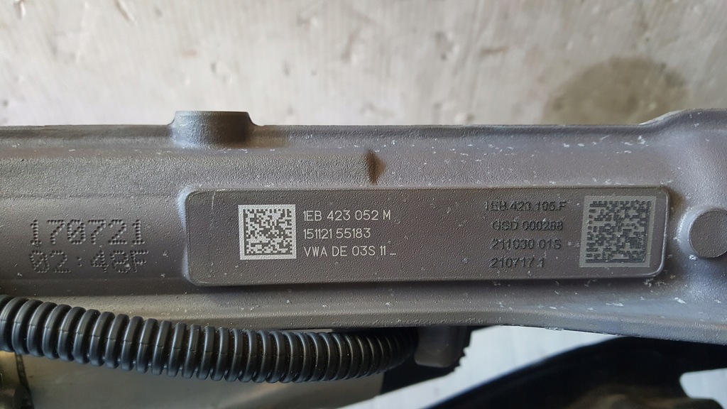 фото №12, Система рулевой 1eb423052m + подрамник 1ea199315j vw id.3 id.4 skoda enyaq