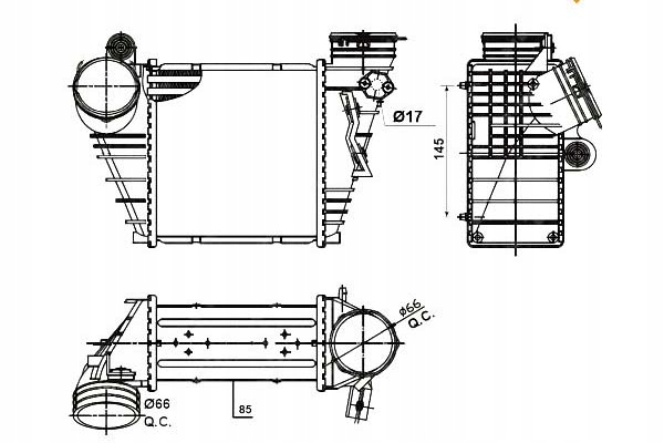 Купити Nrf інтеркулер vw golf 4 1,9tdi
