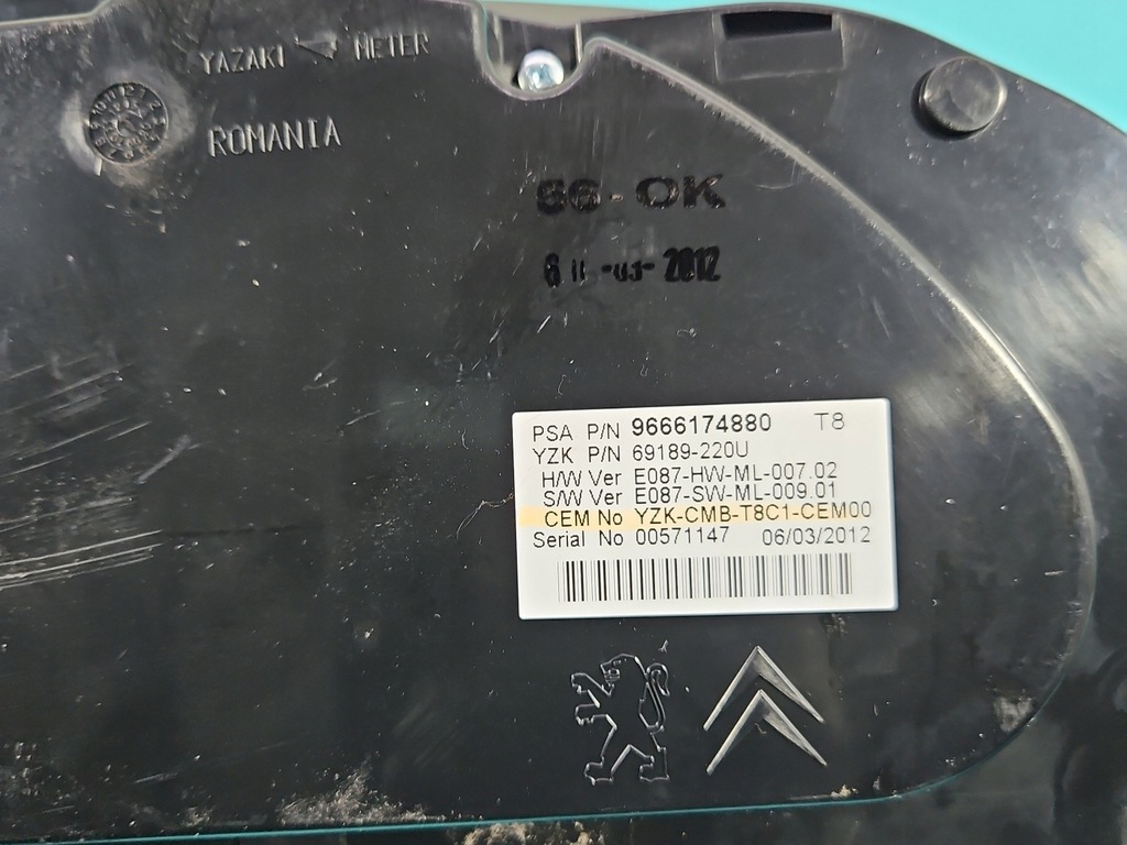 фото №9, Счетчик peugeot 5008 9666174880 1.6 16v europa