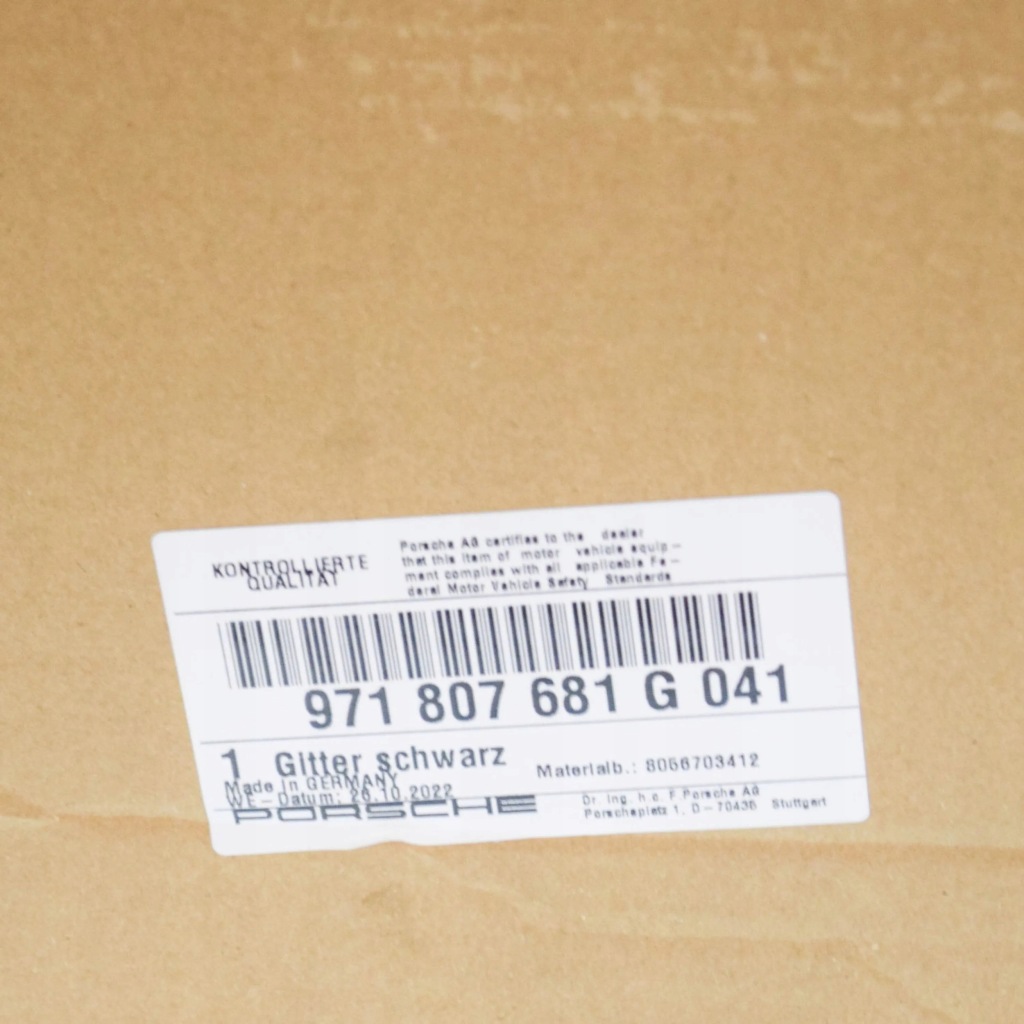 фото №7, Porsche panamera 971 2021 левая сторона решётка радиатора радиатора / решётка радиатора