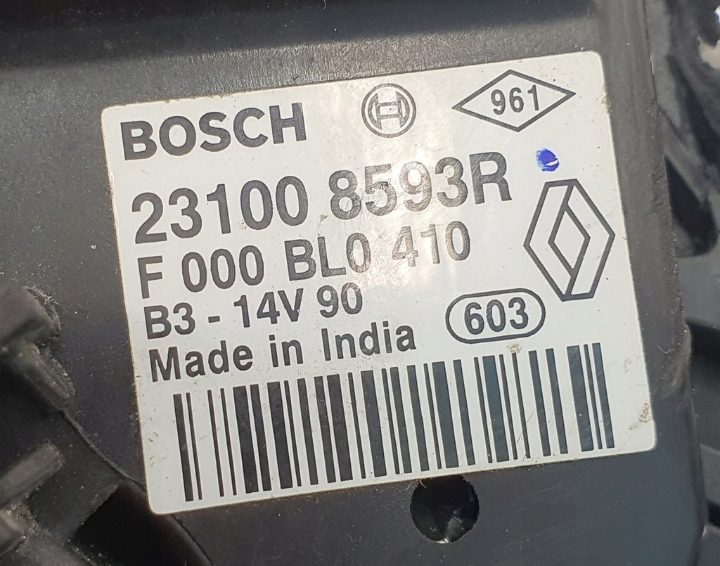 фото №6, Генератор dacia sandero ii 0.9 tce 231008593r