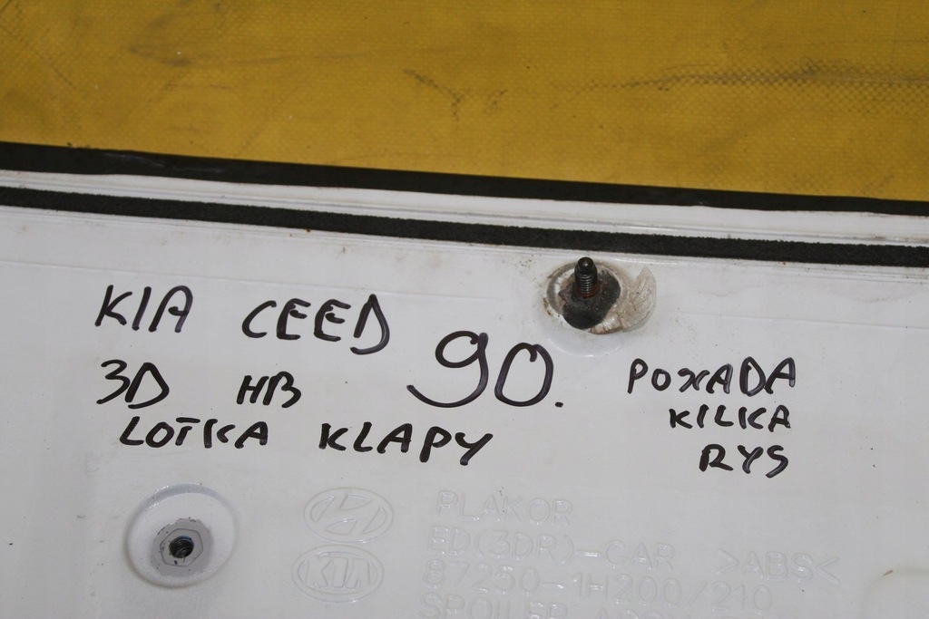 фото №9, Спойлер спойлер крышки kia ceed i 3d hb