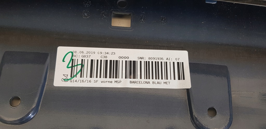 фото №7, Бампер передній перед bmw 8 g14 g15 g16 c38 m-pakiet usa 6