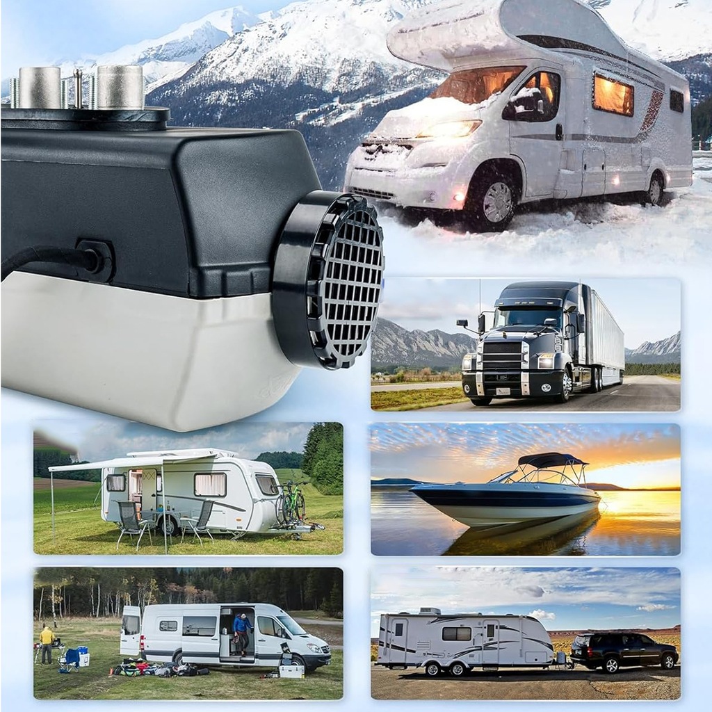 фото №10, Обогреватель стояночный отопитель 12v 8kw с пульт i дисплей lcd