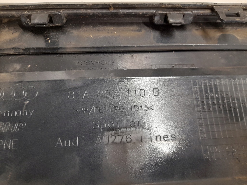 фото №6, Audi q2 81a807110b спойлер бампера перед